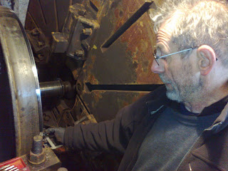 Turning tyres for ex MS&L carriage No.8