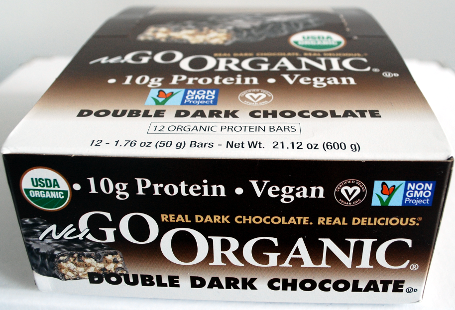 iHerb: vegaaninen ja gluteeniton proteiinipatukka Nugo Organic Double Dark Chocolate Protein Bar