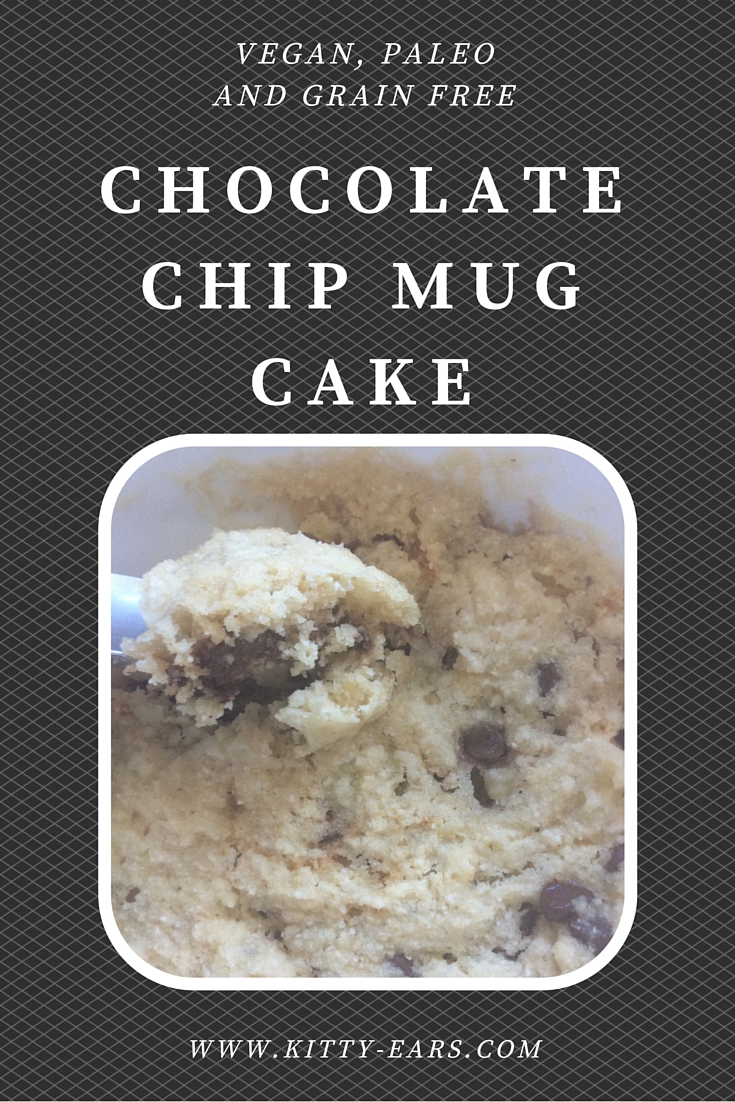 Kitty Adventures Paleo chocolate chip mug cake