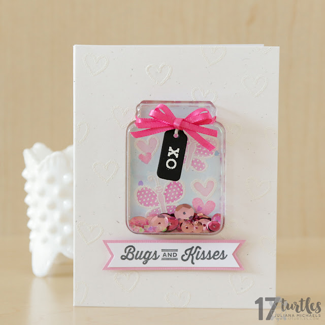 Bugs and Kisses Valentines Day Card created by Juliana Michaels featuring Jillibean Soup Shake Shaker Collection