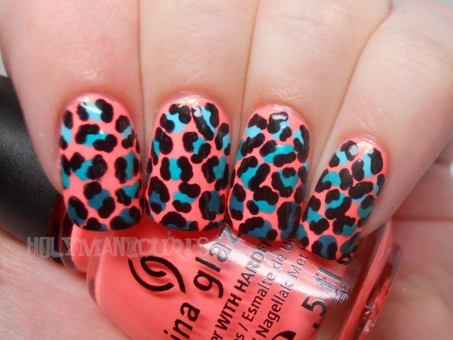 Holy Manicures: Ombre Leopard Spot Nails.