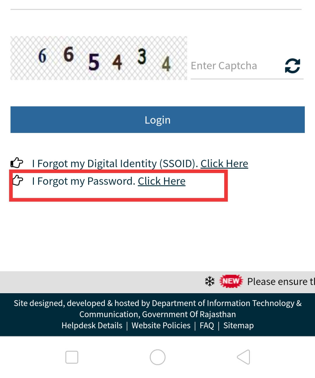 SSO ID Password reset,Regestration and Delete Sso ID help