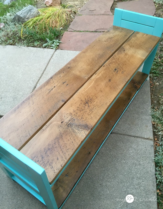 Children's Bench, with Storage Shelf, MyLove2Create