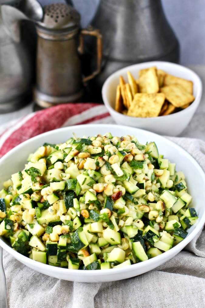Roasted Corn And Zucchini Salad Karen S Kitchen Stories