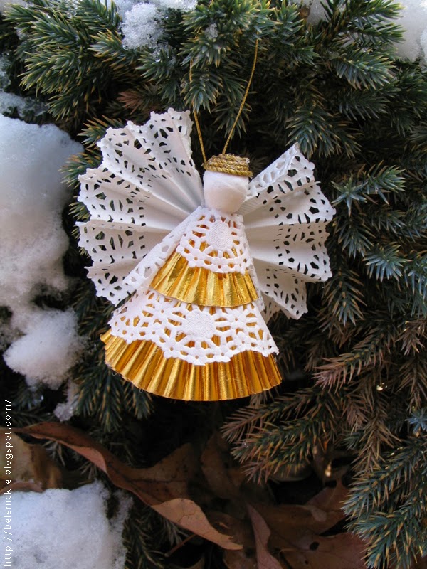 How to Make a Paper Doily Angel Belznickle Blogspot How to Make a