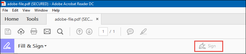 Image result for acrobat fill and sign option