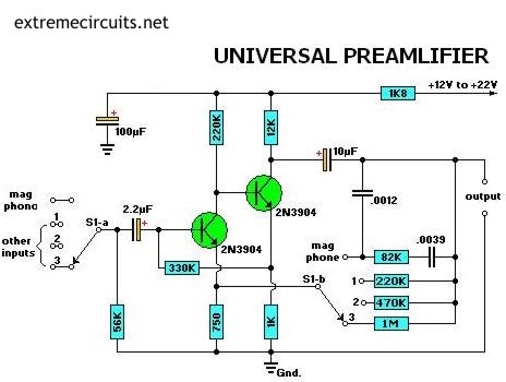 Universal Preamplifier - The Circuit