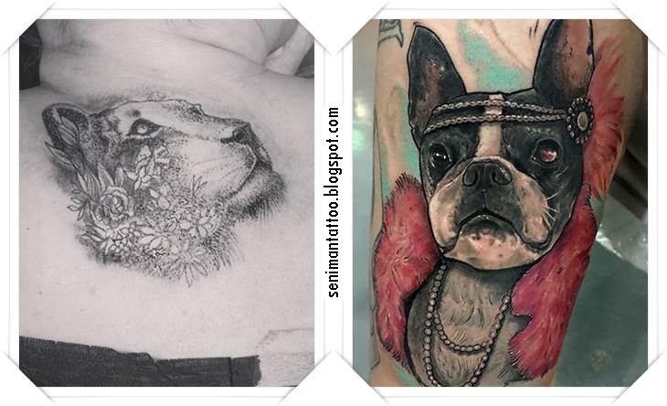 18 Gambar Tato 3d Anjing Pemburu Terbaru Bulldog Tattoo Keren