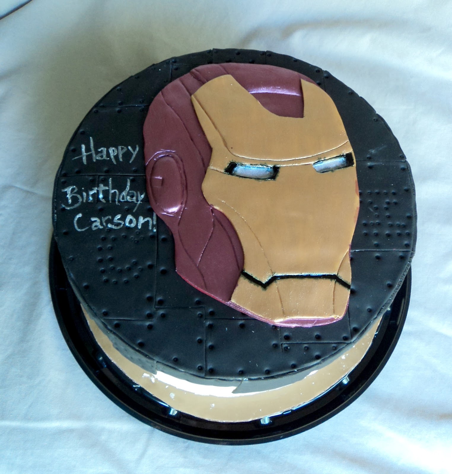 Delectable Cakes Small Iron Man Birthday Cake