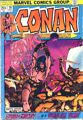 Conan the Barbarian v1 #19 marvel comic book cover art by Barry Windsor Smith