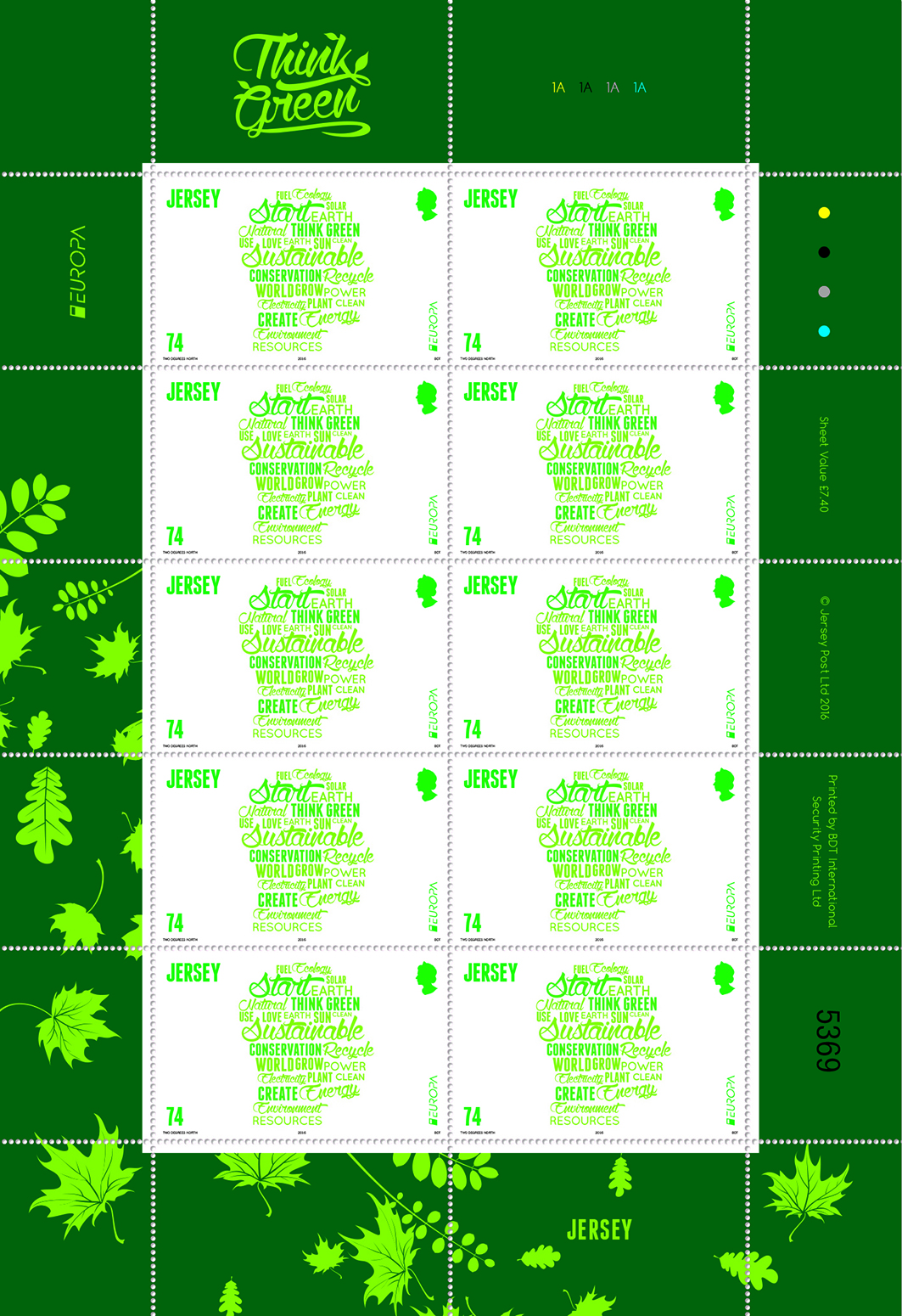 europa stamps Jersey 2016