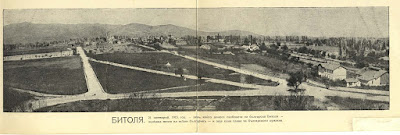 Two-part panorama of Bitola from Tumbe Cafe issued in November 1915.