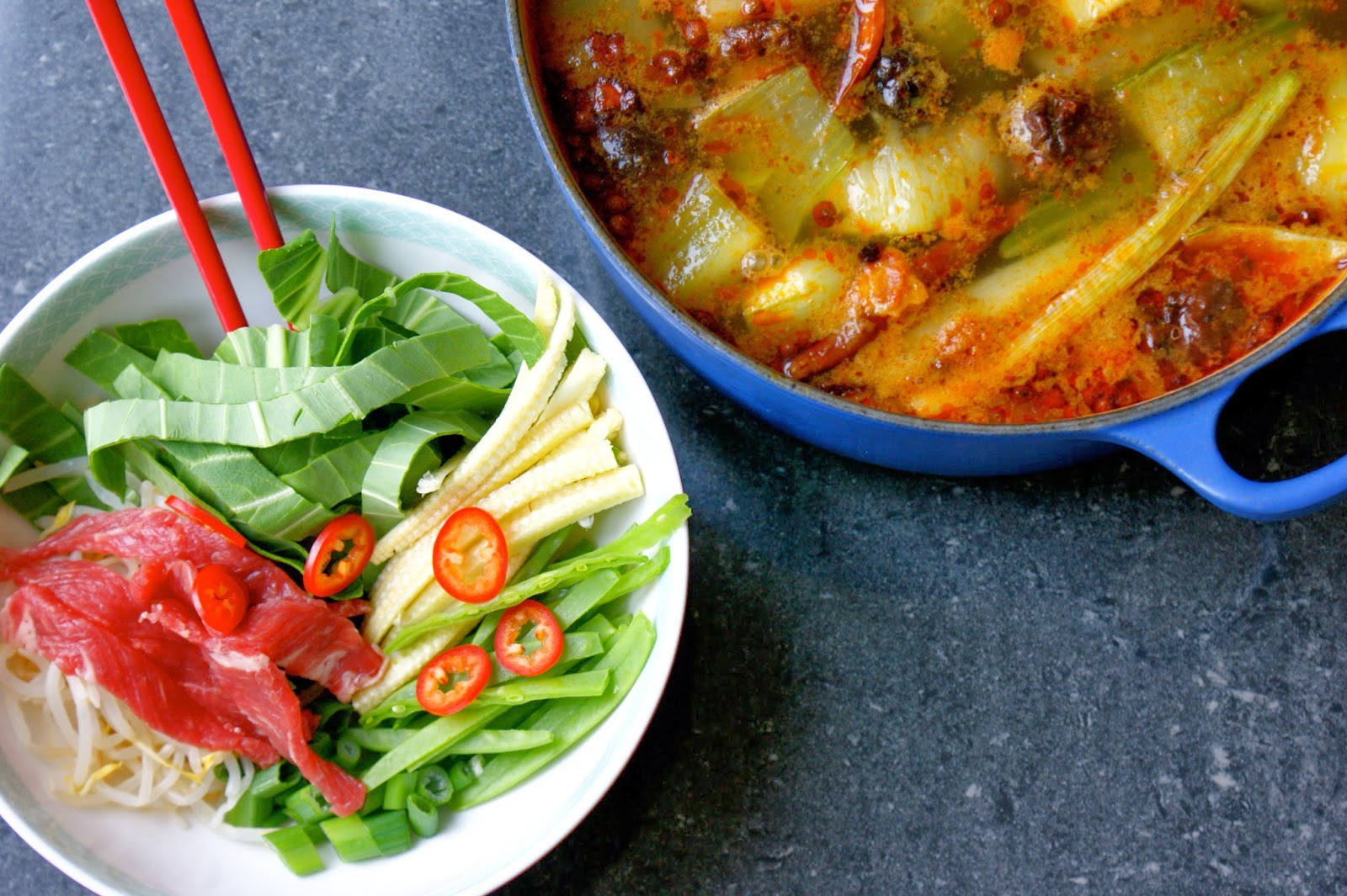 Domestic Sluttery Gluten Free Spicy Oriental Hotpot