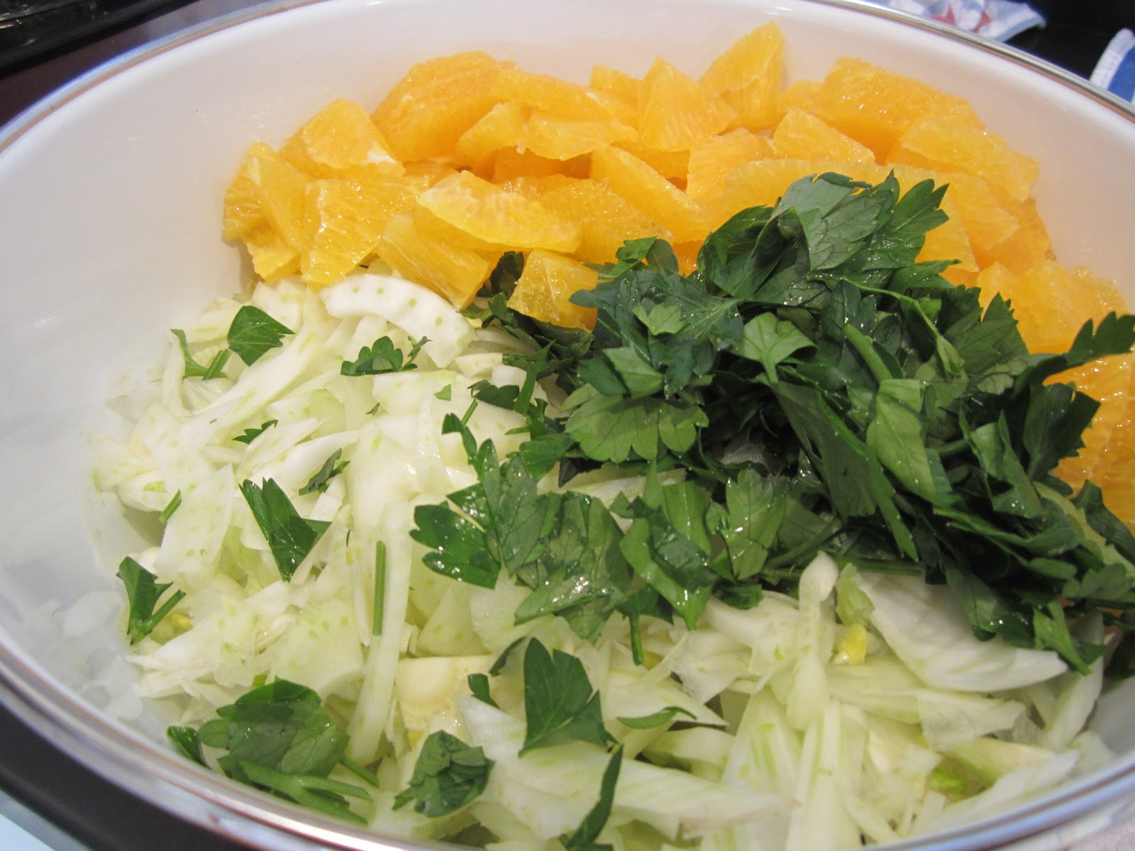 The Full Plate Blog: orange-fennel salad with lemon vinaigrette