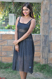 Pragya Nayan New Fresh Telugu Actress Stunning Transparent Black Deep neck Dress ~  Exclusive Galleries 004