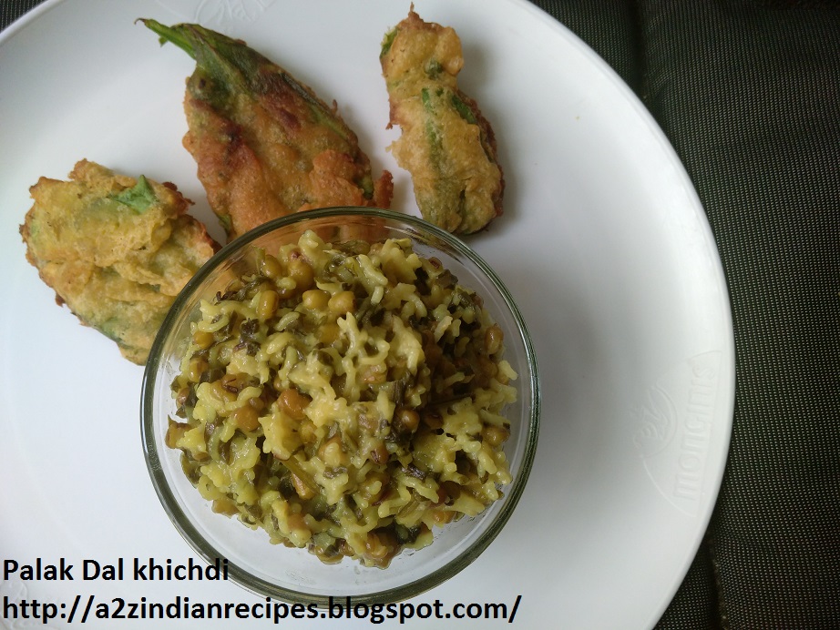 a2zindianrecipes Palak Dal Khichdi