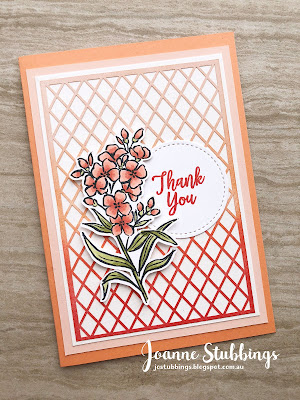 Jo's Stamping Spot - ESAD 2018 Annual Catalogue Launch Blog Hop using Grapefruit Grove and Delightfully Detailed DSP by Stampin' Up!