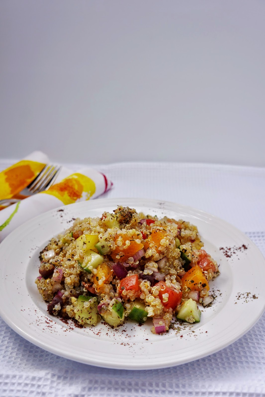 Quinoa and tomato salad