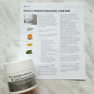 Riversol Daily Moisturizing Cream review, skincare review, moisturizer, canadian beauty blogger, beauty blog, skincare, face cream, canadian skincare, natural skincare 