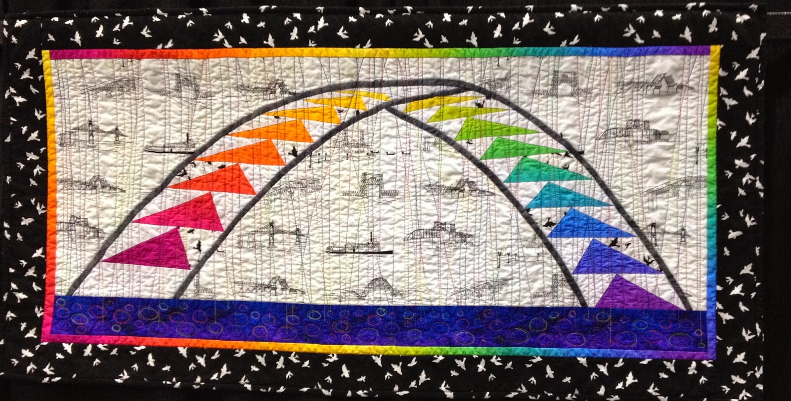 Humble Quilts Bridges Of Portland at NW Quilt Expo