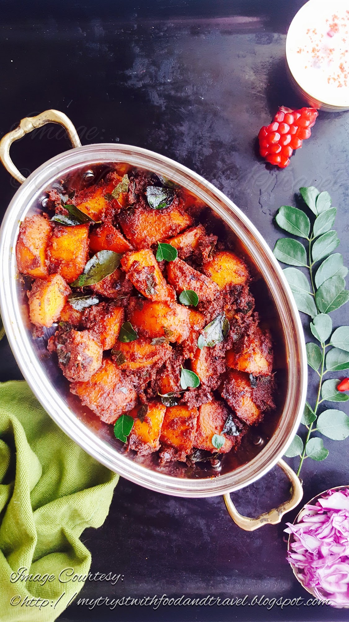 My Tryst With Food And Travel Potato Ghee Roast Recipe / Mangalorean