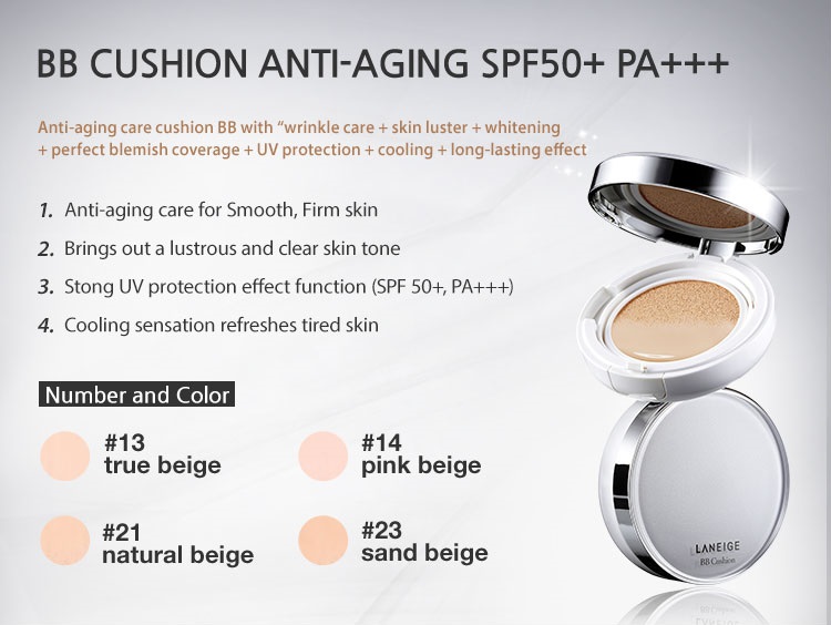 Laneige BB Cream to BB Cushion Korean Site