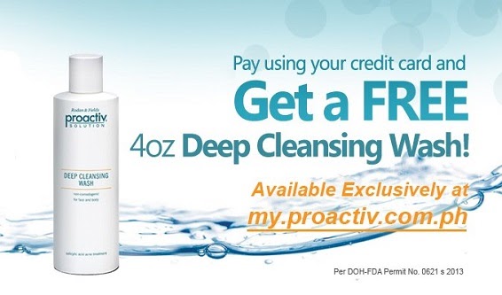 Pay Using Your Credit Card and Get a Free 4oz Deep Cleansing Wash Extended ‘til Sept. 30!