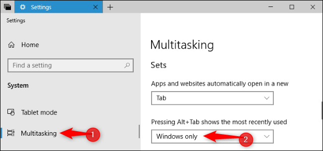 switcher Alt + Tab di Windows