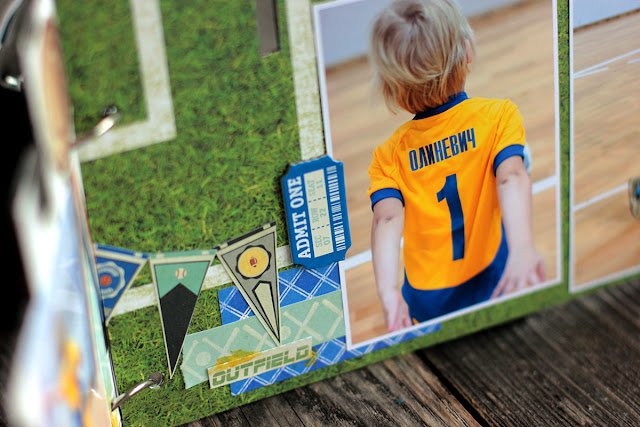 Football Mini Album Frame by Elena Olinevich using BoBunny Game On Collection Football Mini Album Frame by Elena Olinevich using BoBunny Game On Collection