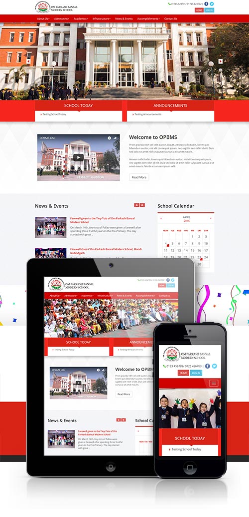 School Website Design