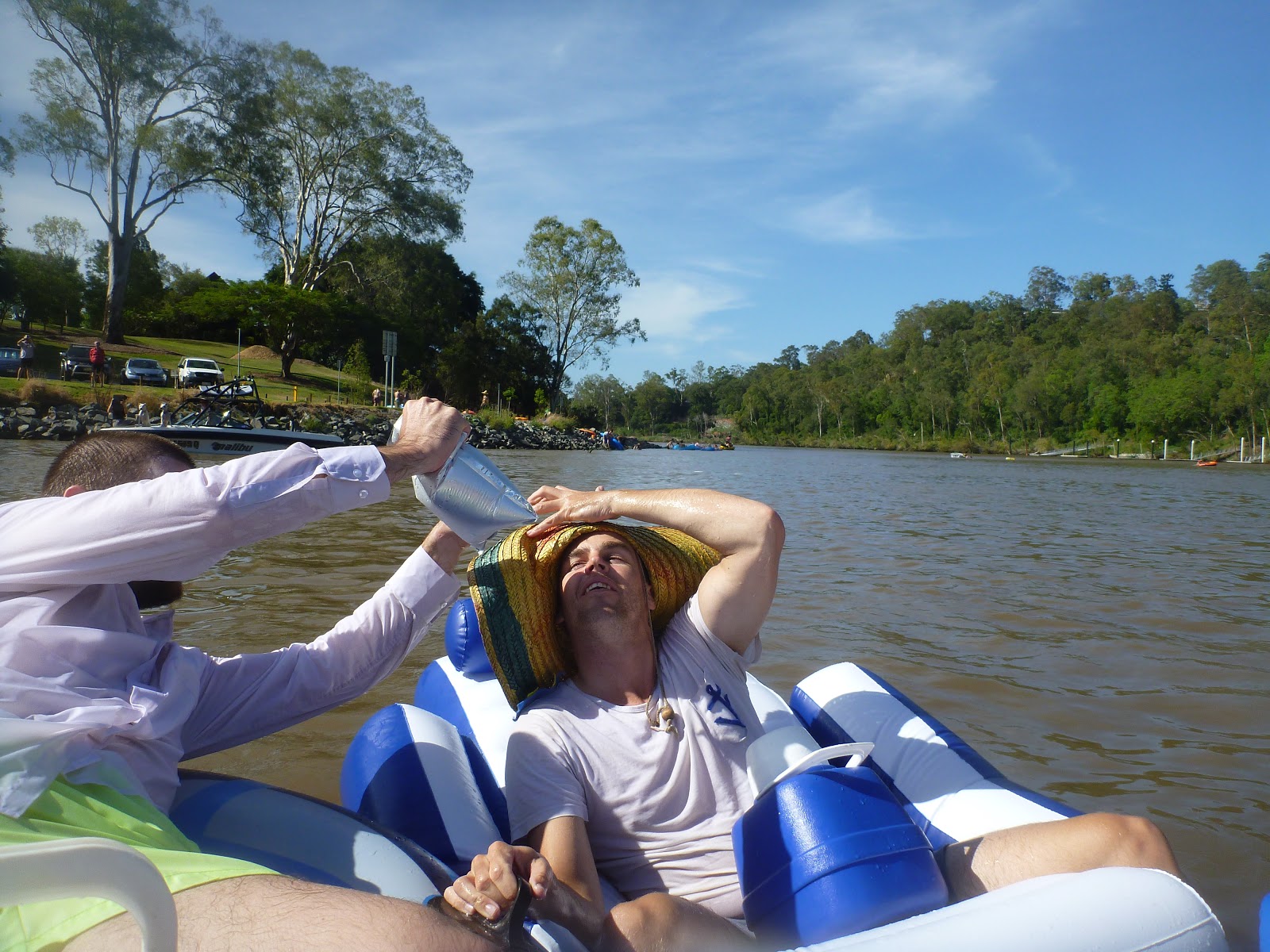 Eak & Shahn's Globetrotting Shenanigans Brisbane Boat Float