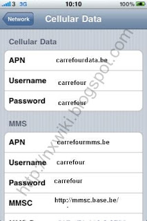 Carrefour Mobile Belgium APN Settings for iPhone iPad