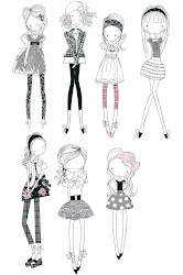 girly doodles wendy burns draw drawings teen drawing teens stuff doodle sketches sketch fun designs outfits very wendysdesignblog surface textiles