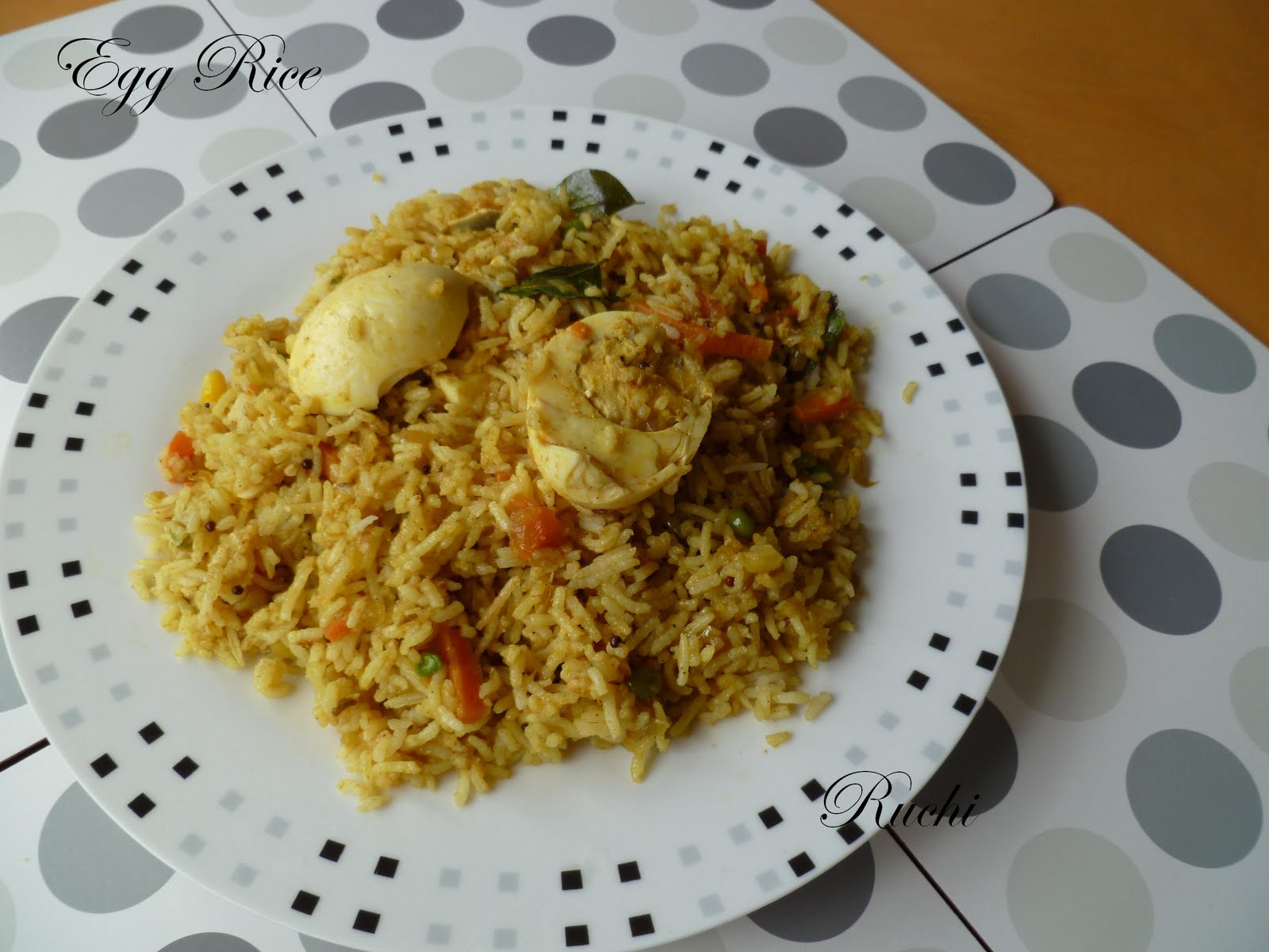 RUCHI: Egg Rice ( Lunch box Special )