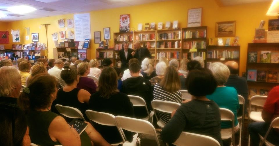 Captivated Reader Arturo PerezReverte Visits Rakestraw Books in