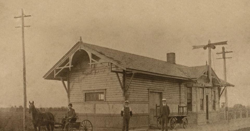 Towns and Nature Ridge Farm, IL NKP (Clover Leaf) Depot
