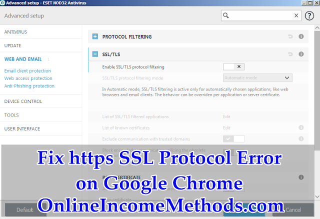 How To Fix https SSL Protocol Error on Chrome Using VPN / Proxy?