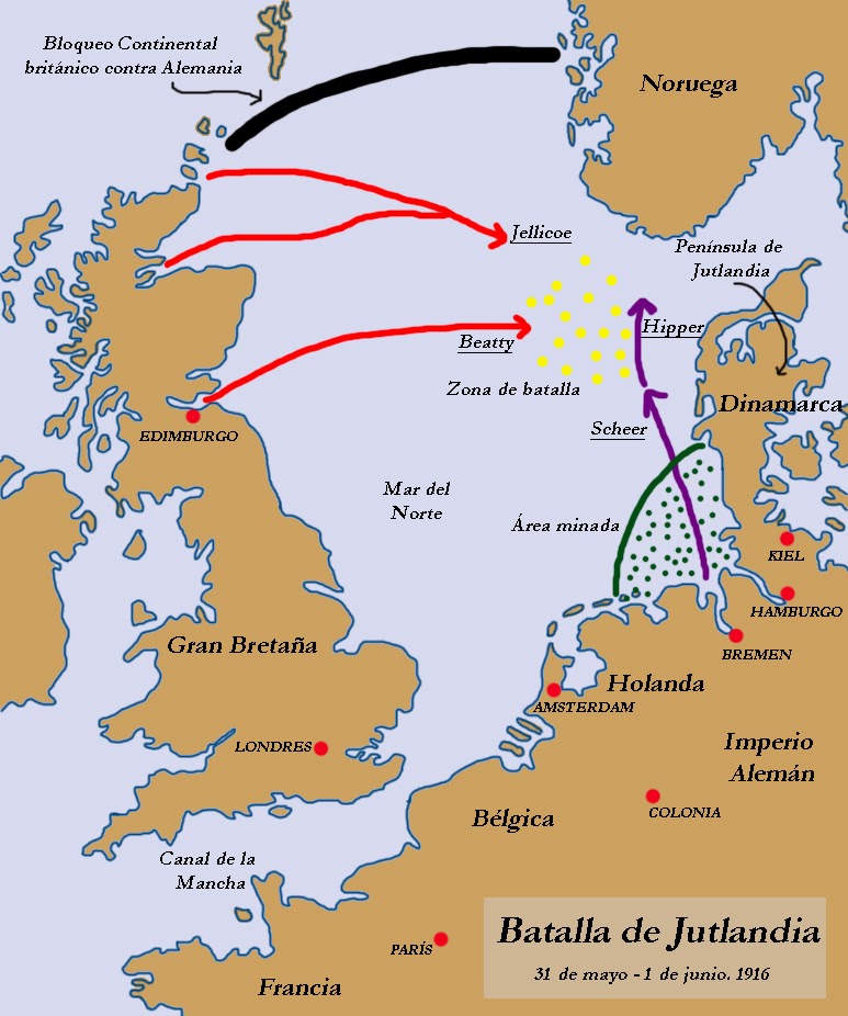 I La Guerra Naval Y La Batalla De Jutlandia La Primera Guerra