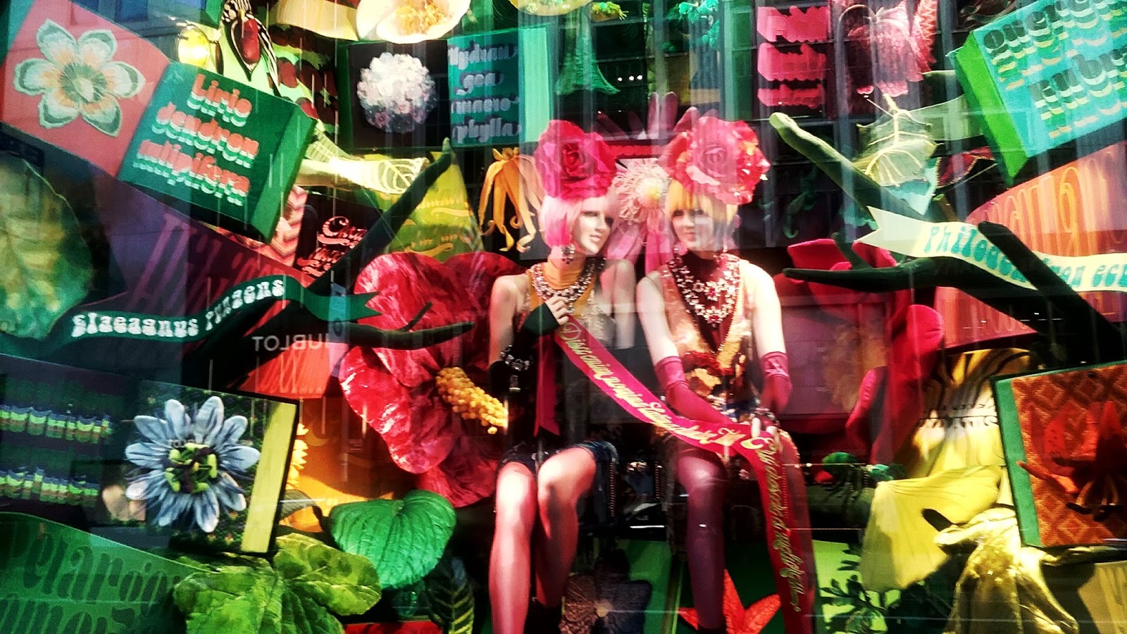 Bergdorf Christmas Windows Public Domain Clip Art Photos and Images