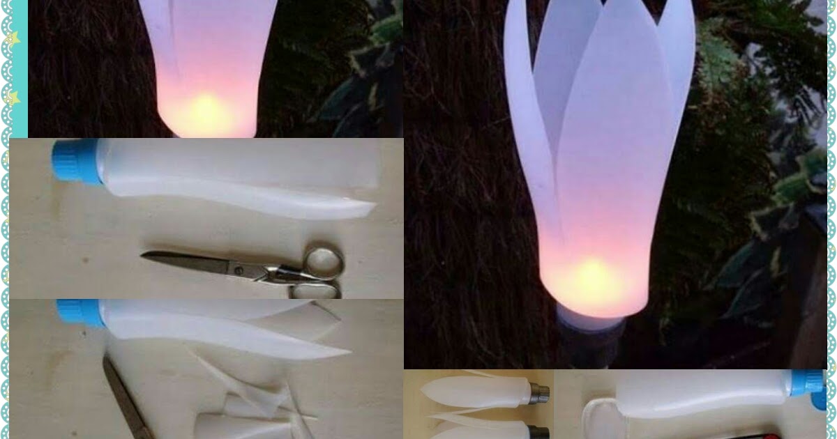 sample projet how to make a plastic bottle lampe