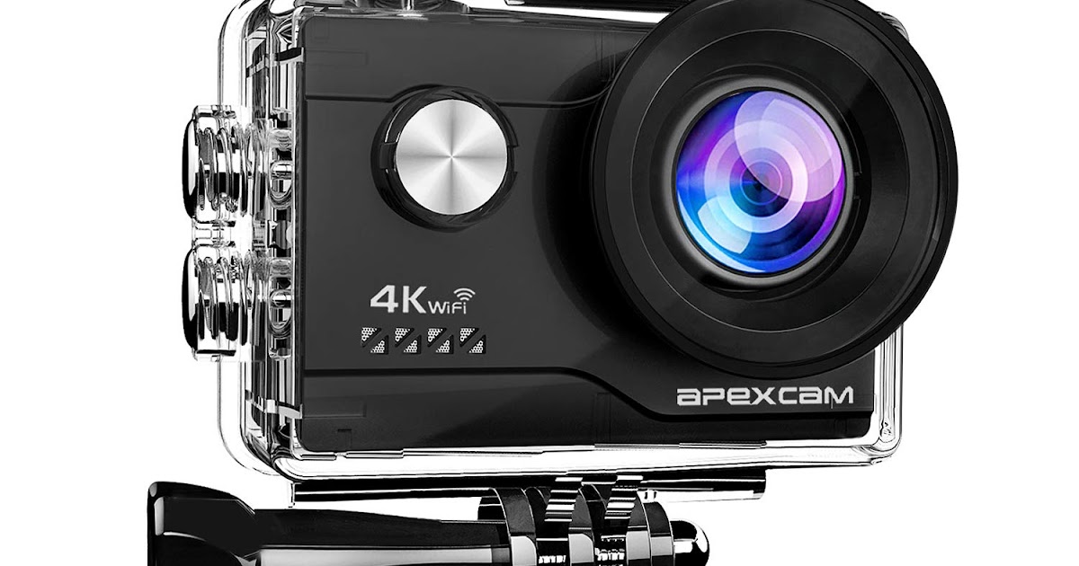 Apexcam 4K Action Camera 16MP Underwater Waterproof Camera 40M 170°Wide