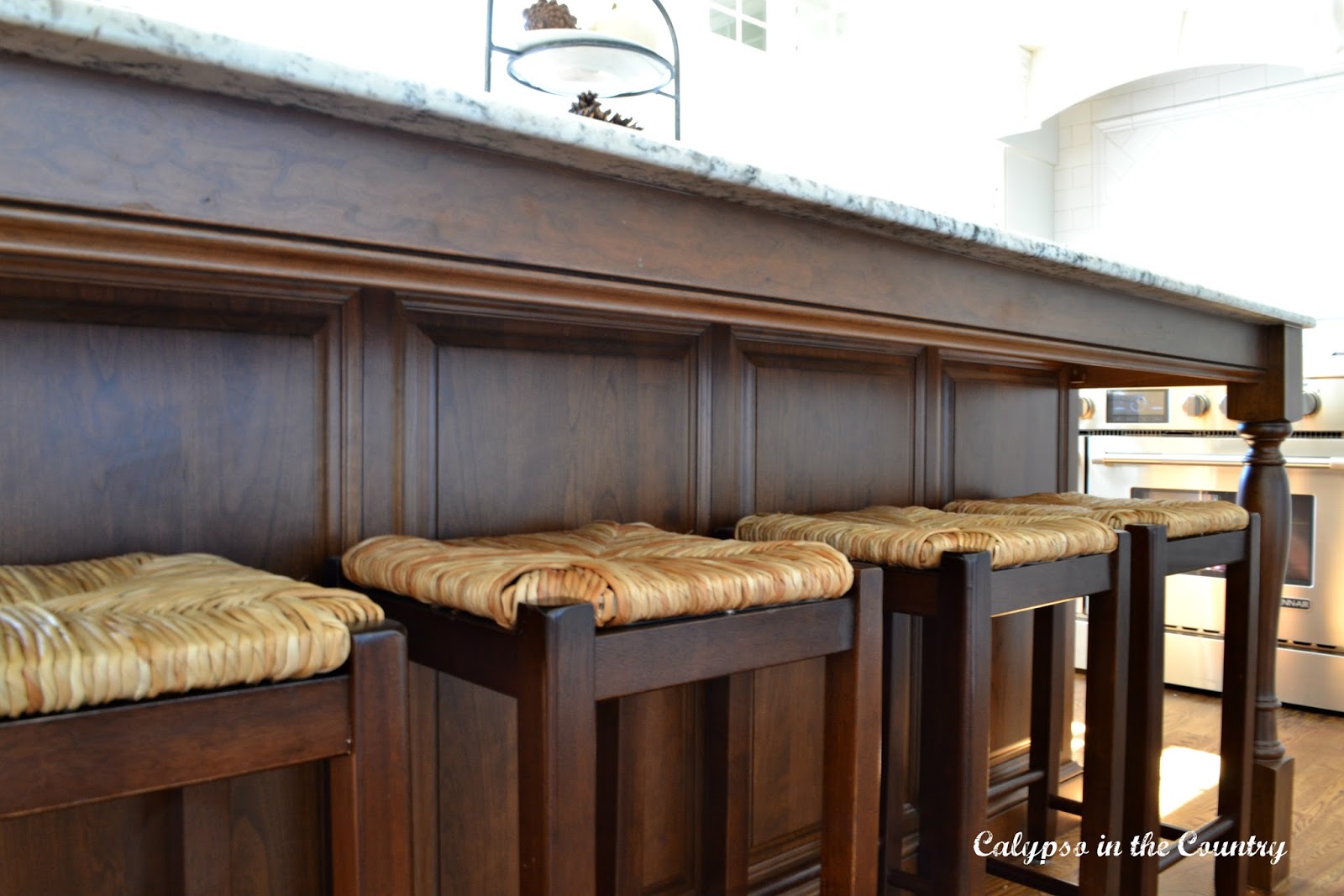 Rush Seat Counter Stools Rush Seat Counter Stools at cherry island