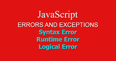 Types of errors and exceptions in javascript - syntax errors, runtime ...