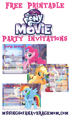 My Little Pony Movie invitations