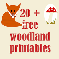 free woodland printables