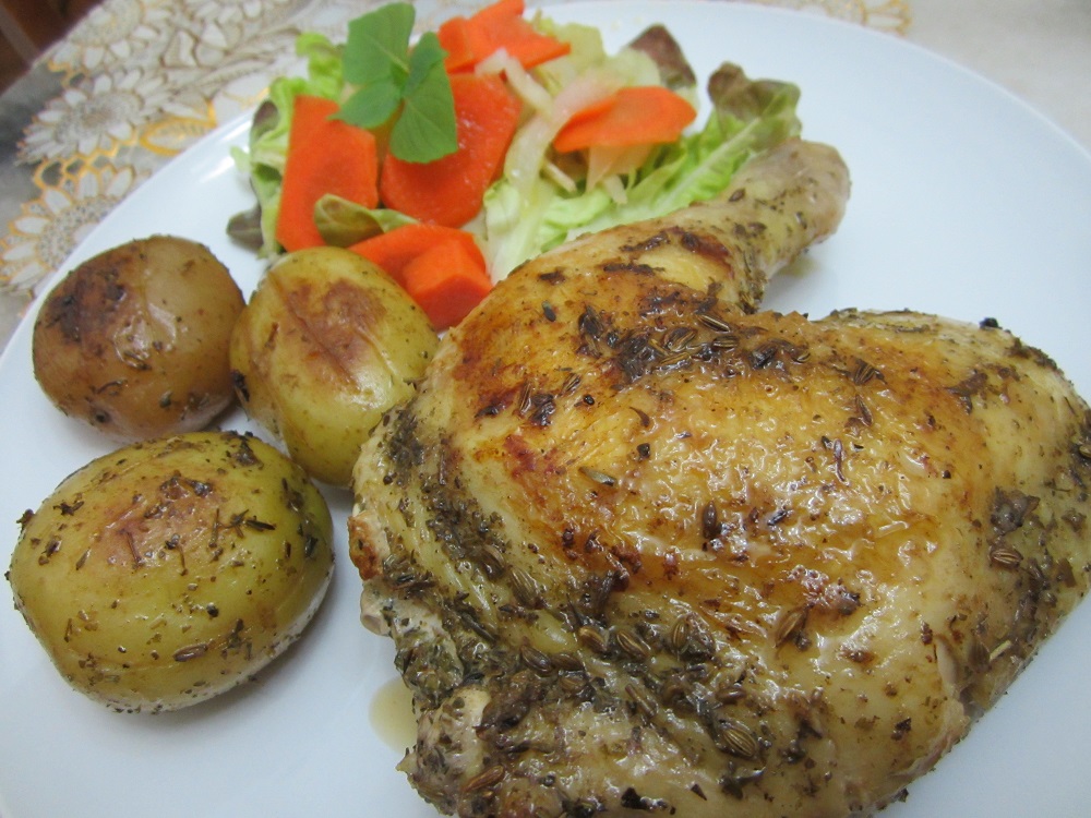 Rose' World 2 recipes Grilled mixedherbs chicken with carrotcelery