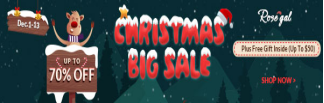 Rosegal Christmas Big Sale