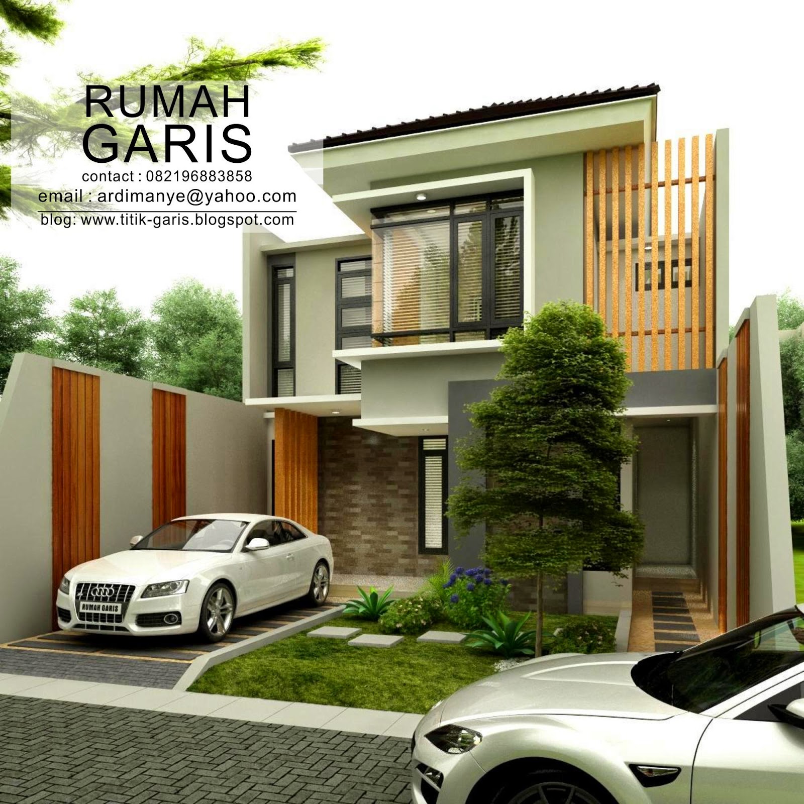 Model Rumah Minimalis Modern Di Makassar Tampak Samping Kanan