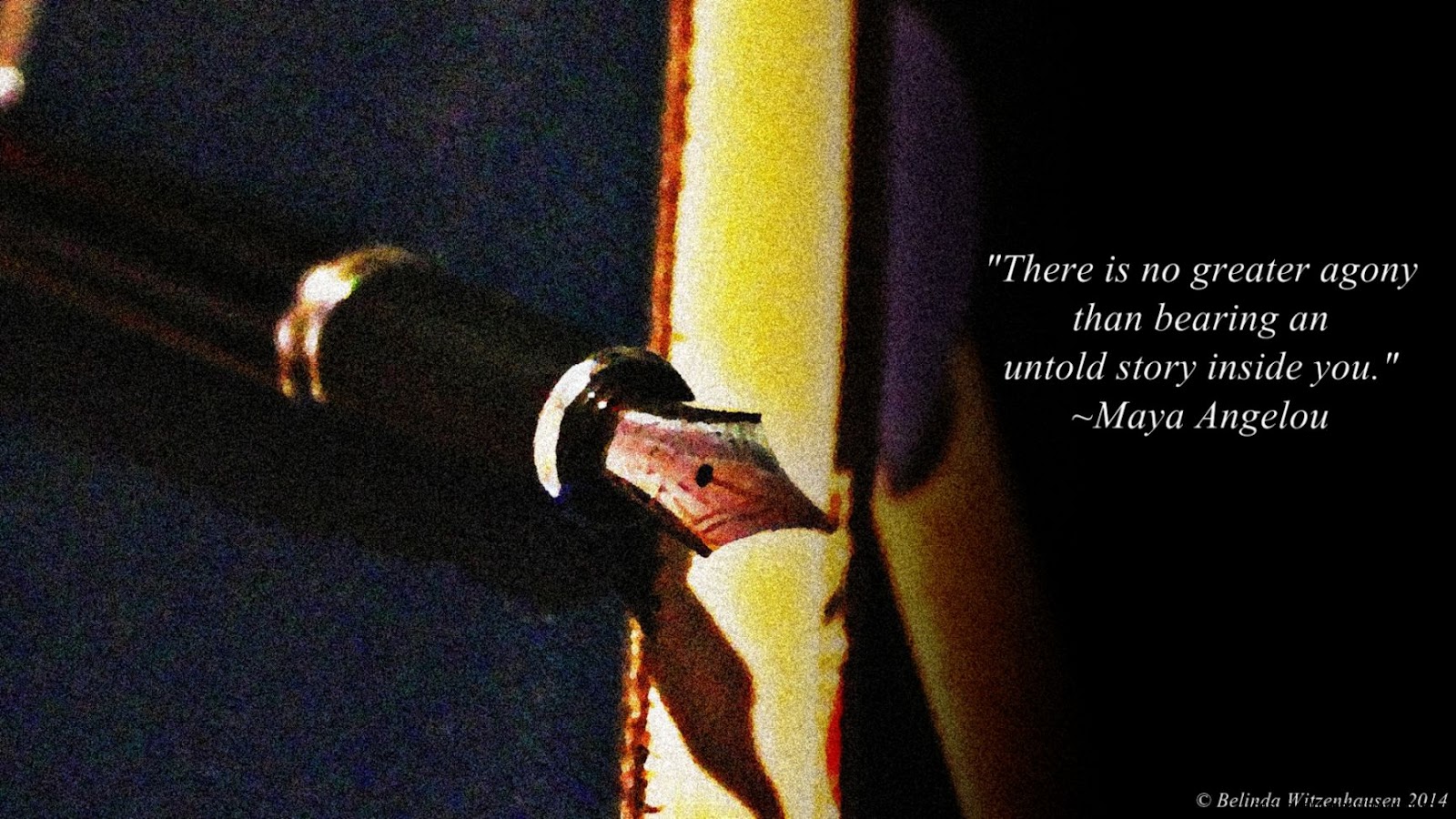 There Is No Agony Like Bearing an Untold Story