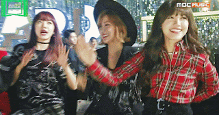 멜뮤 빅뱅 무대 중 신난 에이핑크 | 인스티즈